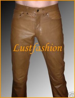 Lederjeans 501  st. /Lederhose braun/ leather jeans NEU