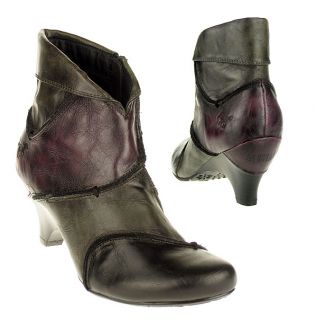 MUSTANG Damen Schuhe Gr.37 STIEFEL Stiefelette schwarz/lila *NEU