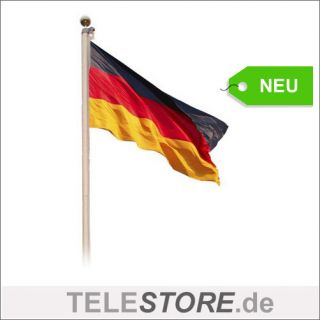 FAHNENMAST Stange 620cm Alu + Deutschland Fahne #515