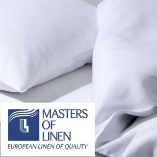 Bettdeckenbezug Pure, Leinen, 135cm x 200cm, Farbe weiß (Schlitzer