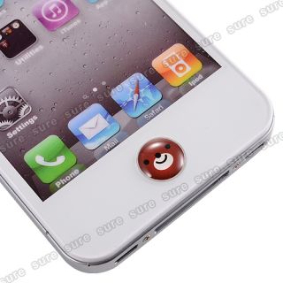 6stk Handy Schmuck f Apple iPhone 4S / iPad Home Button Sticker