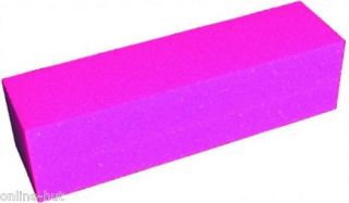 10 x Buffer / Schleifblock 100/100 , Feile, Pink UV Gel