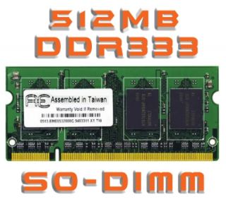 512MB SODIMM DDR 333 RAM PC2700 Notebook RAM 512 MB