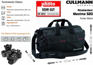 CULLMANN D SLR Kamera Video AMSTERDAM MAXIMA 520 Tasche SCHWARZ