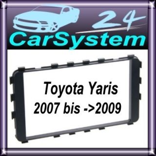 Toyota Yaris 2007   2009 Doppel DIN Radioblende #8 /524