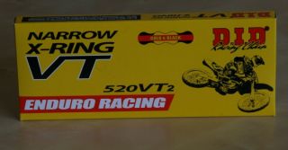DID Kette 520 VT2 gold 118 Glieder Enduro Racing X Ring KTM EXC 400