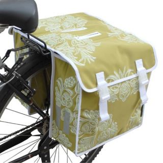 GREEN FLOWER Doppelpacktasche Fahrradtasche wasserdicht
