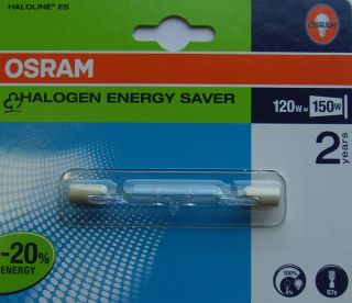 5x Osram Haloline Eco 64695 R7s 230V 120W Halogen Stablampe 74,9mm