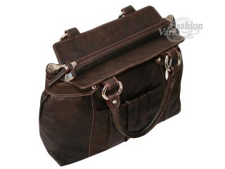 Ledertasche Handtasche Leder Damen Tasche Braun LEATHER Bag Brown