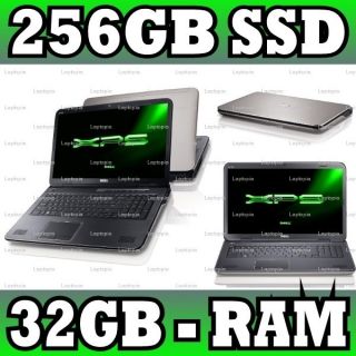 DELL XPS L702x 256GB SSD 750GB WINDOWS 7 PROF 32GB RAM NVIDIA GT 555M