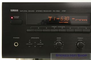 YAMAHA RX 550 RS kräftiger Stereo Receiver +1J Gewährleistung