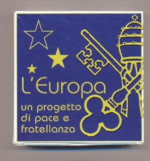 Vatikan Original 5 Euro 2002 Frieden und Brüderlichkeit Silber PP