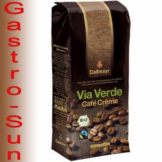 Cafe Creme Via Verde Bio Fairtrade Dallmayr 1000 g Bohne 