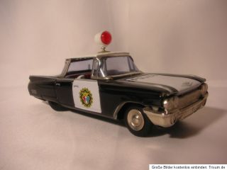 Ichiko Cadillac Police Polizei Blech Blechspielzeug Blechauto Auto P.D