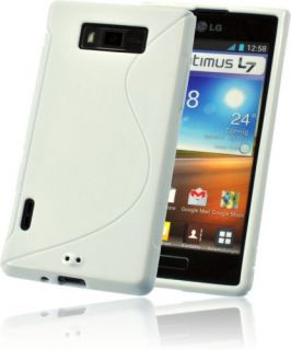 Silikon Case Schutzhülle weiß LG P700 OPTIMUS L7 Handytasche Cover
