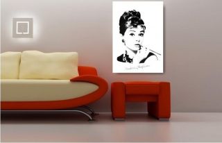 Bild auf Leinwan Audrey Hepburn Foto Druck Gemälde, Bilder