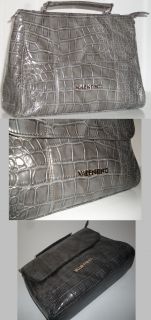 VALENTINO Luxus Shopper Tasche grau Handtasche NEU