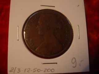 VICTORIA DGBRITTREGF.D. ONE PENNY 1861 588