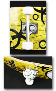 NO FEAR Skateboard 608Z Komplettboard Yellow Skull