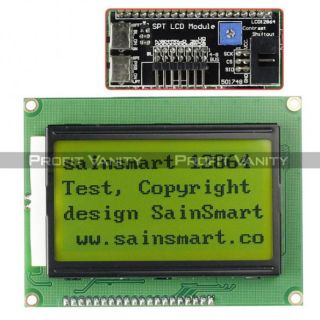 Neu SainSmart 12864 128x64 Graphic LCD Display Module Yellow Backlight