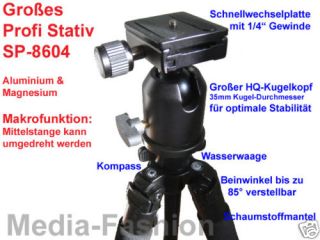 Profi Stativ DSLR Video Kamera Dreibein SP604 Tripod