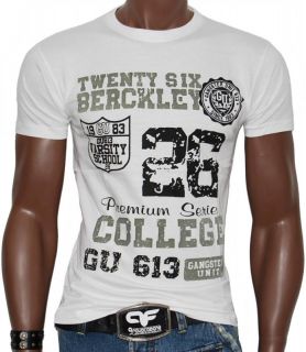 GANGSTER UNIT☆ T Shirt GU613 Athletic Maglietta ☆NEW☆