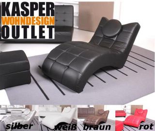 Kasper Wohndesign Lounge   Liege Relaxliege NEW LOFT Lederimitat