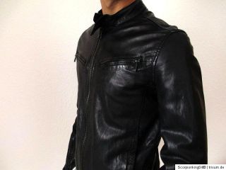 Star RE ESSENTIALS Leather jacket Gr. L NEU + ETIKETT Lederjacke