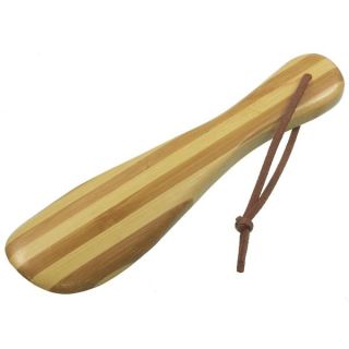 Schuhanzieher Schuhlöffel Holz Bambus, lackiert, robust 16 cm