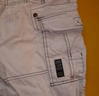 Coole Cargo Shorts Baggy Pants, weiß, Camp David, Gr. M