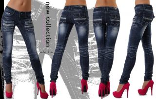 Neu BT Jeans Damen Hüftjeans Hüft Hose Flap Pocket Zipper Style