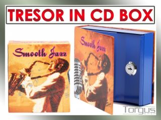 Safe Musik CD Box mit Schlüssel Tresor Geheimfach Geldkasette