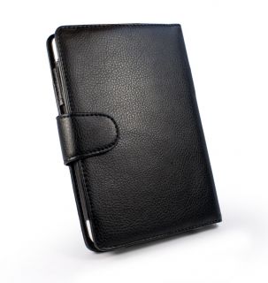Tuff Luv Leder Tasche case im Buch Stil für Pocketbook 622   schwarz