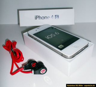 Apple iPhone 4S 16 GB   Weiss (Ohne Simlock) WIE NEU und mit Viel