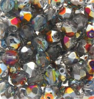 400 x 4mm Czech Fire Polished Crystals   Purple Bead Mix Best Price