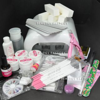 ALL IN ONE FULL UV GEL NAIL SET 36W UV CURING LAMP #789