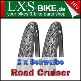 2x Schwalbe Road Cruiser KevlarGuard Draht Reifen 28x1,40  700x35C 37