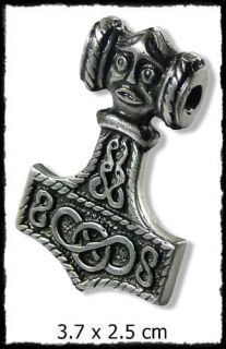 SA249 Gothic Mjölnir Thors Hammer Anhänger Wotan Kette