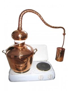 Copper Distiller 10 liter still   traditional Alembic   Alambic