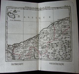 Kupferstich Karte Pommern Camin Butow   v649   1758
