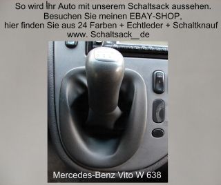 Schaltknauf Schaltmanschette 5-Gang für Mercedes V-Klasse Vito W638 1996-2003