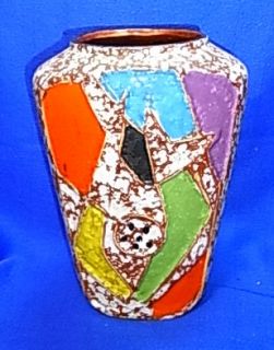 Mid Century 60´s Art Pottery Vase Bodo Mans #^