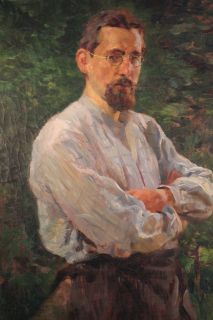 Stimmungsvolles Öl  Gemälde Paul Paede Portrait um 1900