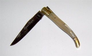 Couteau de poche Laguiole Corne blonde véritable 10 cm