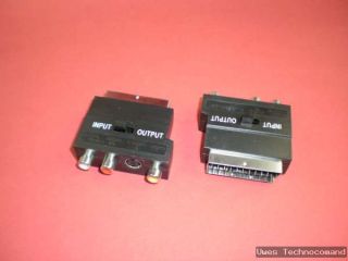 Adapter S   VHS 4pol. Mini   DIN Buchse/ Scart   Stecker /