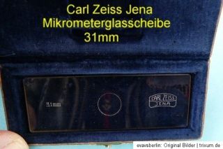 Carl Zeiss Jena Objektmikrometer 31mm
