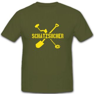Schatzsucher Archäologie Archäologe Bodenfund Gold Schatz T Shirt