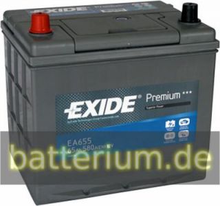 Exide Premium Superior Power EA655 65Ah Autobatterie (einbaufertig