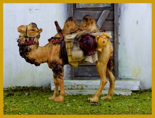 Kamel mit Gepäck für 9 12 cm Figuren. Krippentiere W671