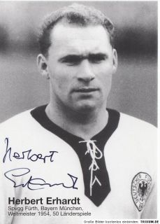 Herbert Erhardt (+2010) DFB Weltmeister 1954 TOP AK Original Signiert